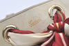 Authentic GUCCI Positano Scarf Tote Bag GG Canvas Leather 162879 Brown 7829J