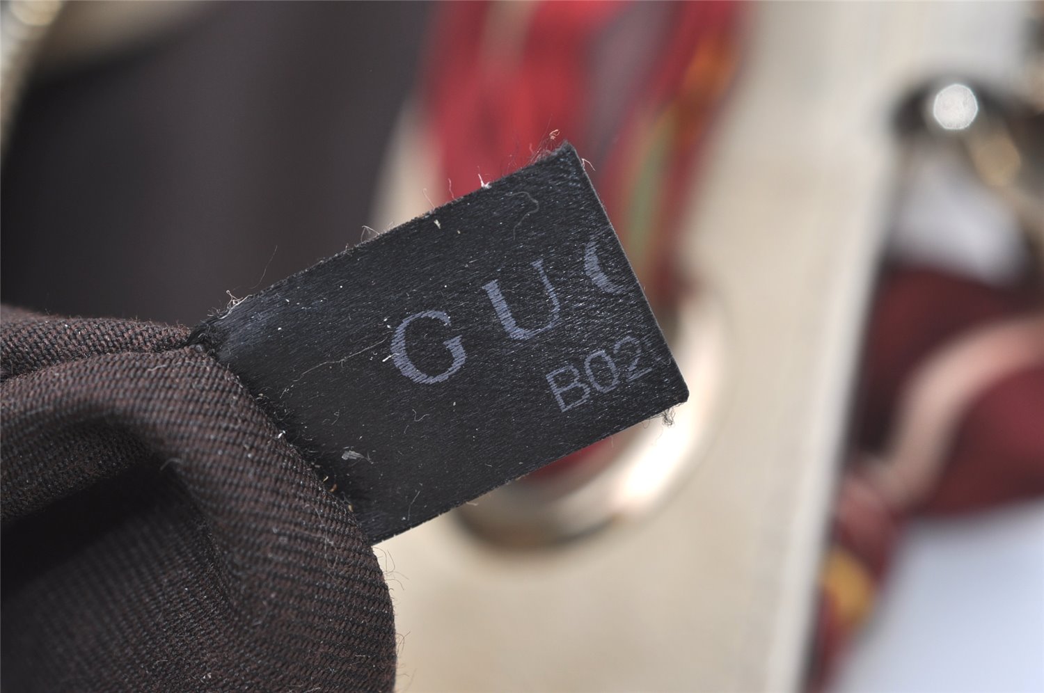 Authentic GUCCI Positano Scarf Tote Bag GG Canvas Leather 162879 Brown 7829J