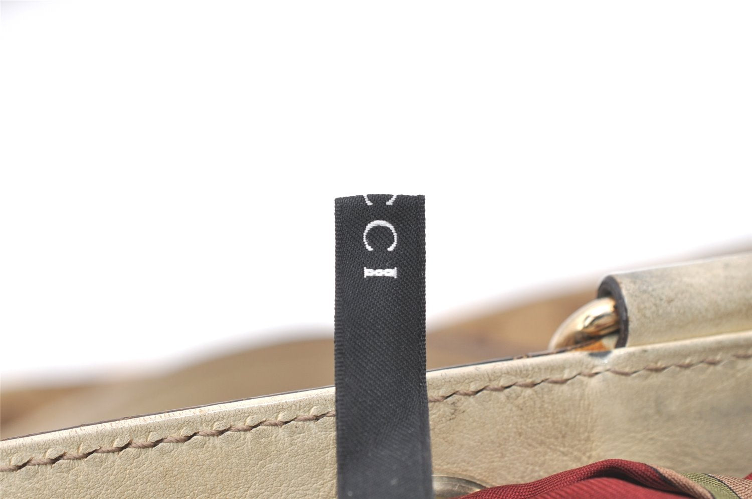 Authentic GUCCI Positano Scarf Tote Bag GG Canvas Leather 162879 Brown 7829J