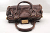 Authentic Chloe Vintage Paddington Leather Shoulder Hand Bag Brown 7831I