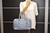 Authentic PRADA Vintage Leather Nappa Shoulder Hand Bag Purse Light Blue 7831J