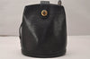 Authentic Louis Vuitton Epi Cluny Shoulder Bag Purse Black M52252 LV 7832J