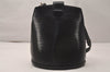 Authentic Louis Vuitton Epi Cluny Shoulder Bag Purse Black M52252 LV 7832J
