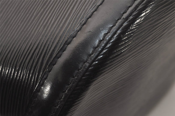 Authentic Louis Vuitton Epi Cluny Shoulder Bag Purse Black M52252 LV 7832J