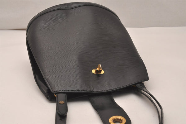 Authentic Louis Vuitton Epi Cluny Shoulder Bag Purse Black M52252 LV 7832J