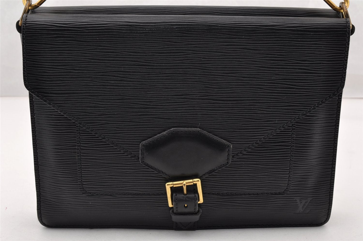 Authentic Louis Vuitton Epi Sac Biface 3Way Shoulder Hand Bag M52322 Black 7833I