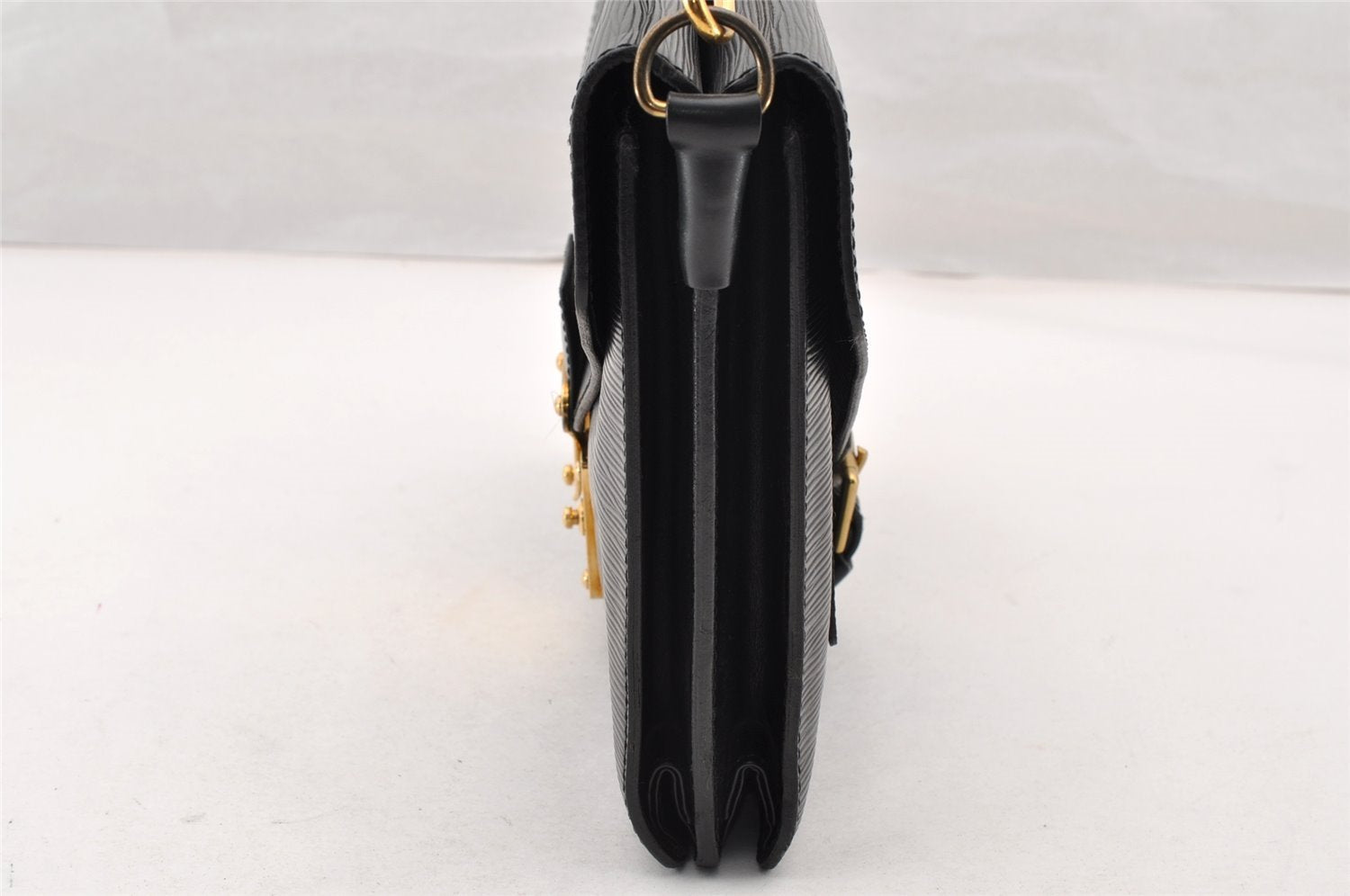 Authentic Louis Vuitton Epi Sac Biface 3Way Shoulder Hand Bag M52322 Black 7833I