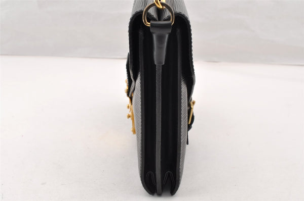 Authentic Louis Vuitton Epi Sac Biface 3Way Shoulder Hand Bag M52322 Black 7833I