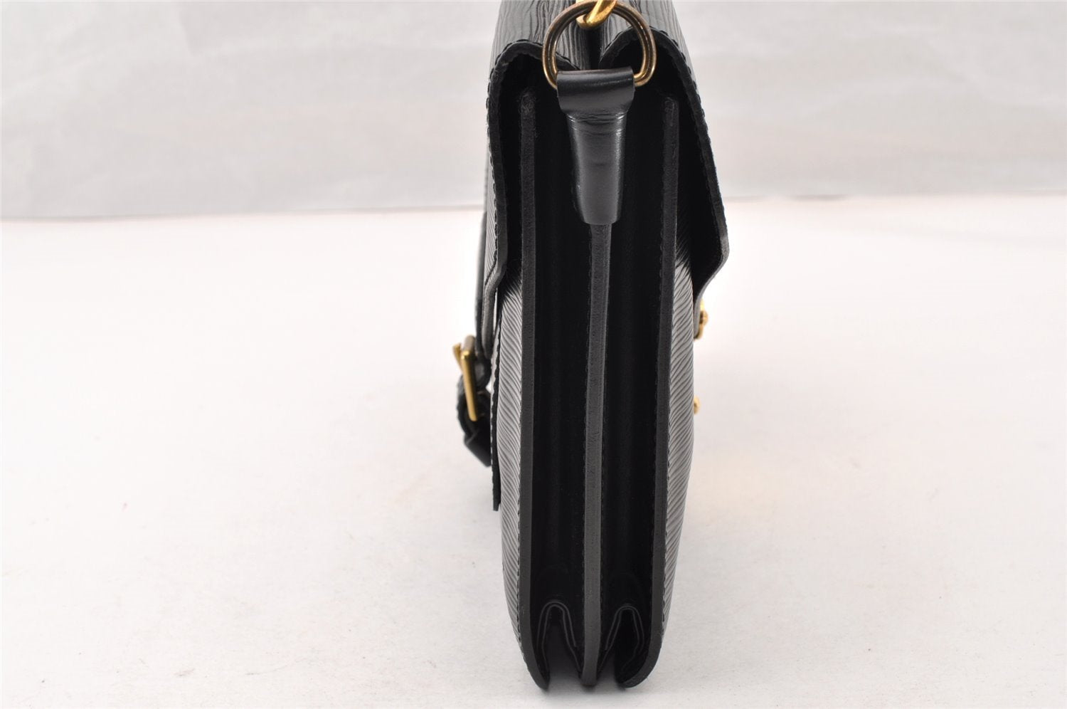 Authentic Louis Vuitton Epi Sac Biface 3Way Shoulder Hand Bag M52322 Black 7833I