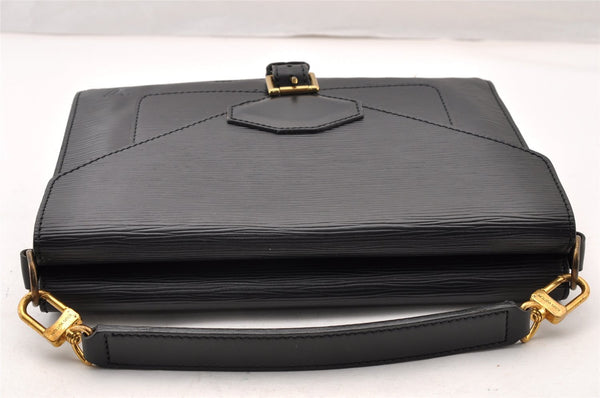 Authentic Louis Vuitton Epi Sac Biface 3Way Shoulder Hand Bag M52322 Black 7833I