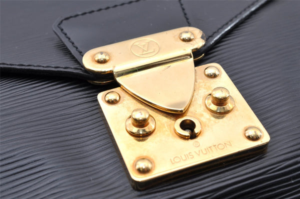 Authentic Louis Vuitton Epi Sac Biface 3Way Shoulder Hand Bag M52322 Black 7833I