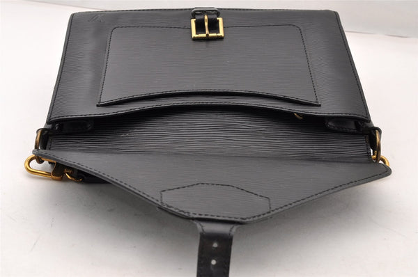 Authentic Louis Vuitton Epi Sac Biface 3Way Shoulder Hand Bag M52322 Black 7833I