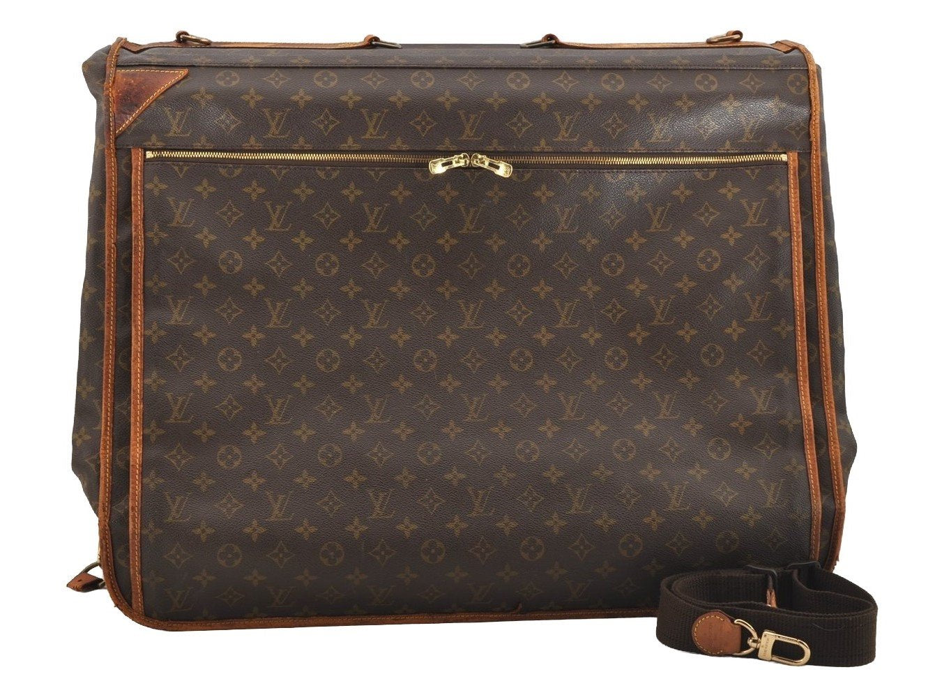 Auth Louis Vuitton Monogram Portable 5 Cintres M23412 Garment Cover Junk 7834I