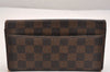 Authentic Louis Vuitton Damier Portefeuille Sarah Long Wallet N63209 LV 7835J