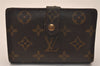 Auth Louis Vuitton Monogram Porte Monnaie Billets Viennois M61663 Wallet 7836J