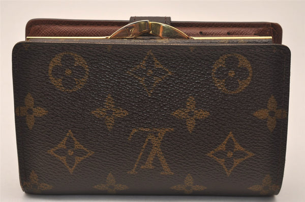 Auth Louis Vuitton Monogram Porte Monnaie Billets Viennois M61663 Wallet 7836J