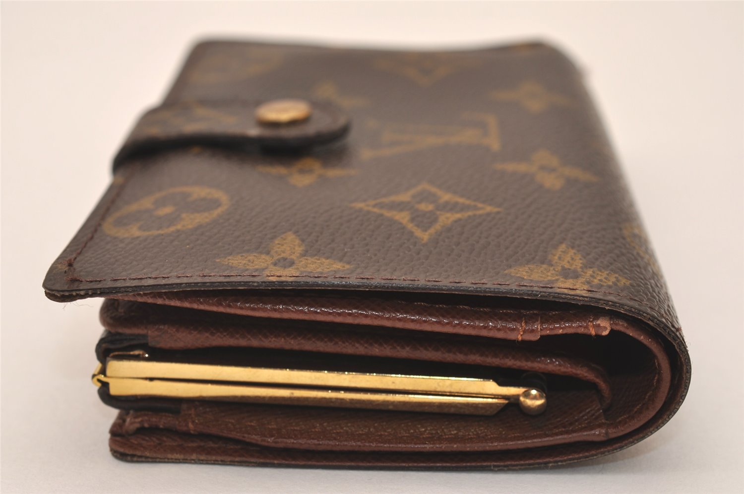 Auth Louis Vuitton Monogram Porte Monnaie Billets Viennois M61663 Wallet 7836J