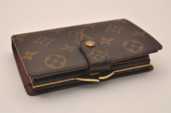 Auth Louis Vuitton Monogram Porte Monnaie Billets Viennois M61663 Wallet 7836J