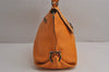 Authentic Salvatore Ferragamo Sophia Gancini 2Way Hand Bag Leather Orange 7837J