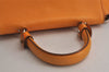 Authentic Salvatore Ferragamo Sophia Gancini 2Way Hand Bag Leather Orange 7837J