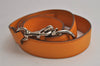 Authentic Salvatore Ferragamo Sophia Gancini 2Way Hand Bag Leather Orange 7837J