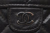 Authentic CHANEL Calf Skin Matelasse Vintage Bifold Wallet Purse Black CC 7838I