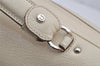 Authentic Salvatore Ferragamo Gancini Leather 2Way Shoulder Hand Bag White 7838J