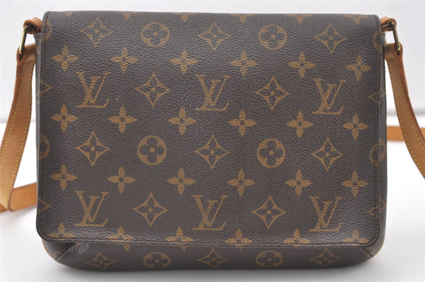 Authentic Louis Vuitton Monogram Musette Tango M51388 Shoulder Cross Bag 7840J