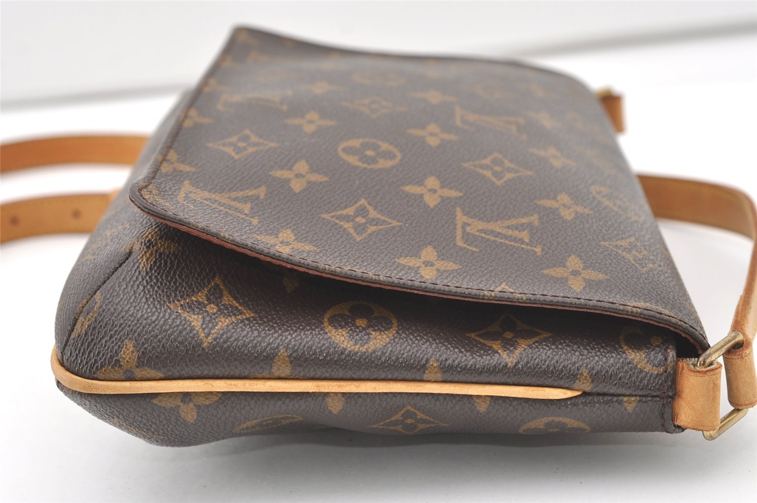 Authentic Louis Vuitton Monogram Musette Tango M51388 Shoulder Cross Bag 7840J