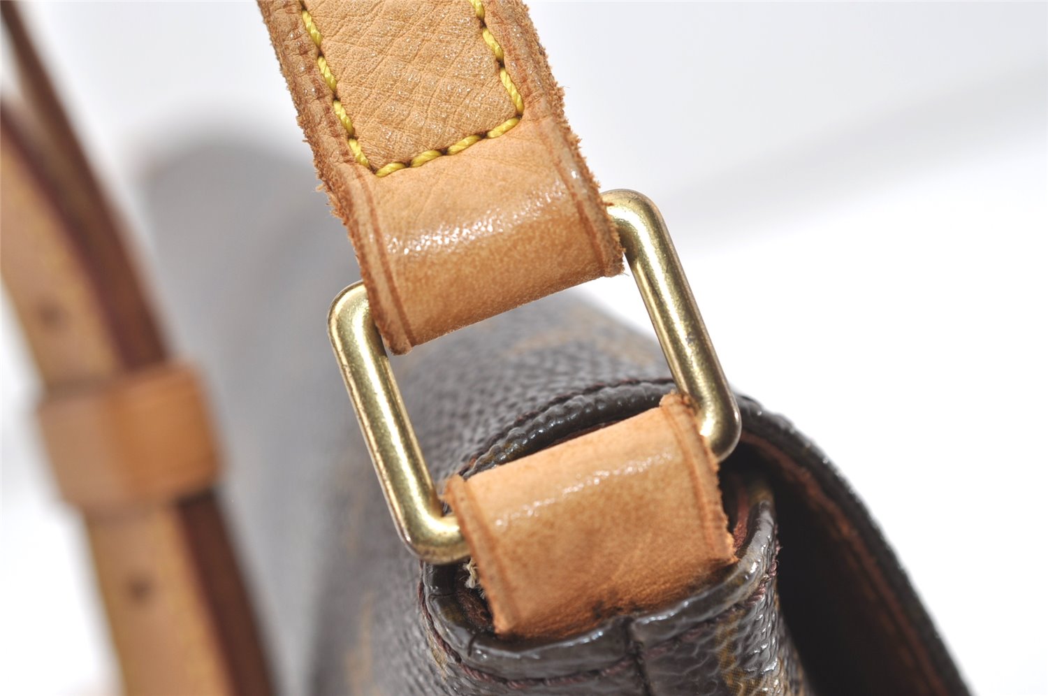 Authentic Louis Vuitton Monogram Musette Tango M51388 Shoulder Cross Bag 7840J