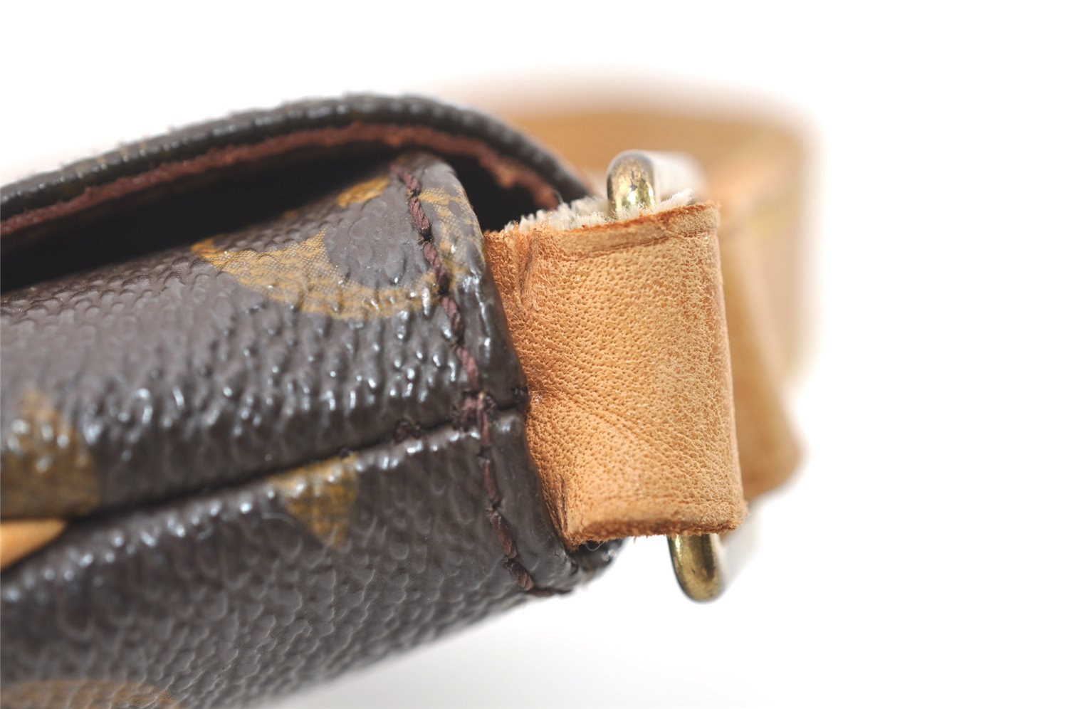 Authentic Louis Vuitton Monogram Musette Tango M51388 Shoulder Cross Bag 7840J