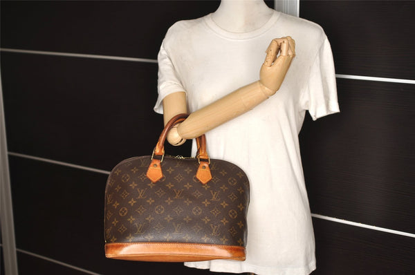 Authentic Louis Vuitton Monogram Alma Hand Bag Purse M51130 LV 7842I