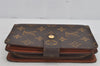 Authentic Louis Vuitton Monogram Porte Papier Zip Bifold Wallet M61207 LV 7842J