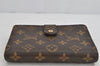 Authentic Louis Vuitton Monogram Porte Papier Zip Bifold Wallet M61207 LV 7842J