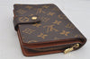 Authentic Louis Vuitton Monogram Porte Papier Zip Bifold Wallet M61207 LV 7842J