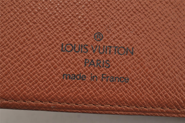 Authentic Louis Vuitton Monogram Porte Papier Zip Bifold Wallet M61207 LV 7842J