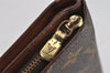 Authentic Louis Vuitton Monogram Porte Papier Zip Bifold Wallet M61207 LV 7842J