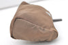Authentic PRADA Vintage Nylon Tessuto Leather Pouch Purse Brown 7843J
