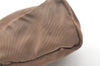 Authentic PRADA Vintage Nylon Tessuto Leather Pouch Purse Brown 7843J