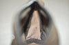 Authentic PRADA Vintage Nylon Tessuto Leather Pouch Purse Brown 7843J