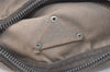 Authentic PRADA Vintage Nylon Tessuto Leather Pouch Purse Brown 7843J