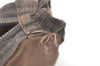 Authentic PRADA Vintage Nylon Tessuto Leather Pouch Purse Brown 7843J