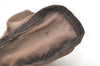 Authentic PRADA Vintage Nylon Tessuto Leather Pouch Purse Brown 7843J