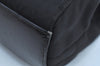 Authentic PRADA Tessuto Chic Nylon Leather Hand Bag Purse B11091 Black 7844H