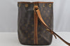 Authentic Louis Vuitton Monogram Petit Noe M42226 Drawstring Bag Junk 7846I