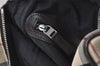 Authentic BURBERRY Nova Check Shoulder Cross Body Bag Nylon Leather Beige 7847J