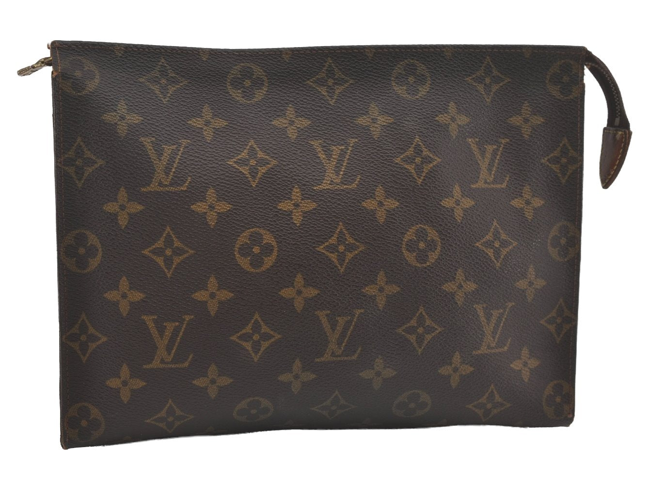Authentic Louis Vuitton Monogram Poche Toilette 26 M47542 Cosmetics Pouch 7850I