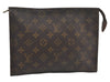 Authentic Louis Vuitton Monogram Poche Toilette 26 M47542 Cosmetics Pouch 7850I