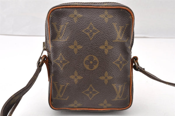 Authentic Louis Vuitton Monogram Mini Poche Danube Shoulder Bag M45268 LV 7851I