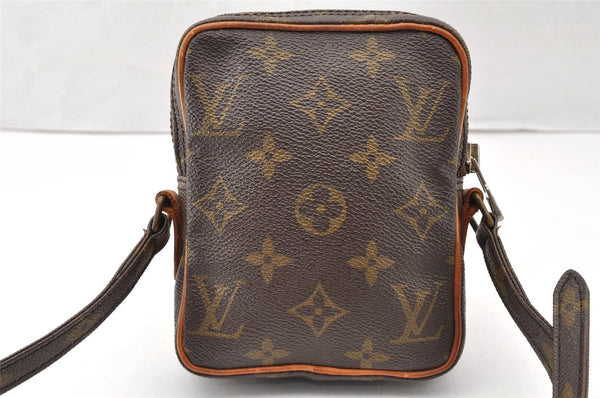 Authentic Louis Vuitton Monogram Mini Poche Danube Shoulder Bag M45268 LV 7851I